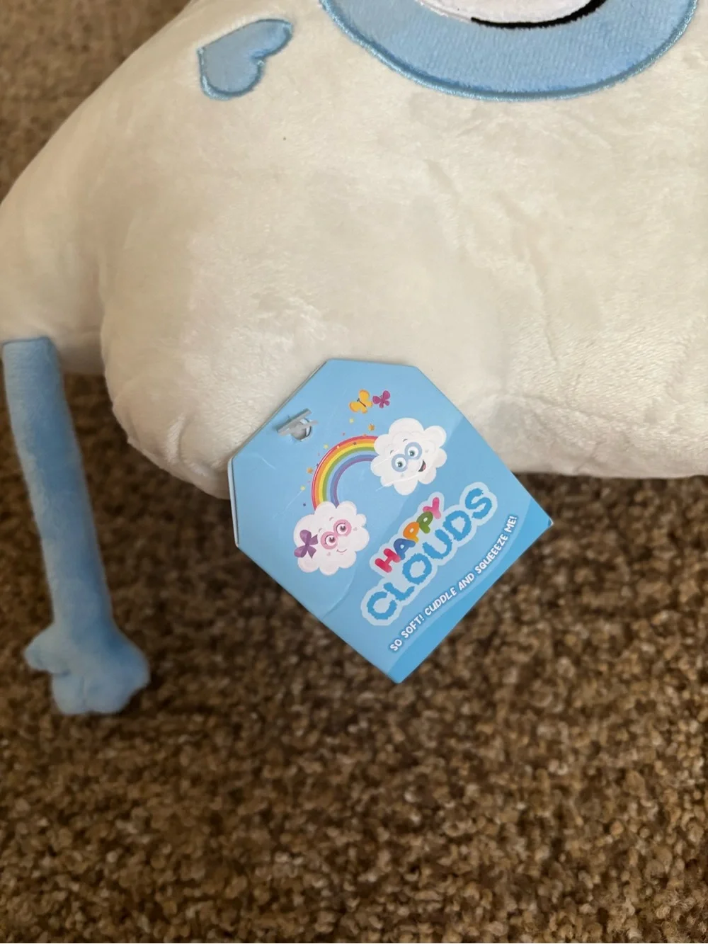 13” Happy Clouds Plush Cloud